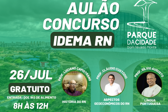 Parque da Cidade sedia aulo gratuito para concurso do Idema RN