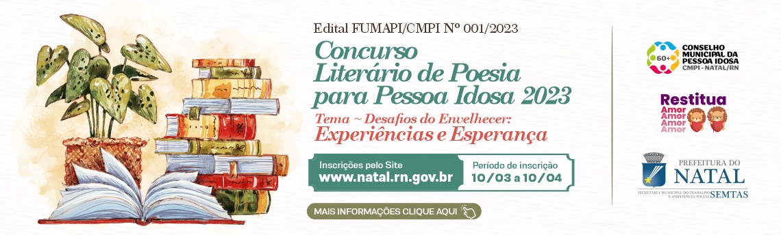 Concurso Literário de Poesia para Pessoa Idosa